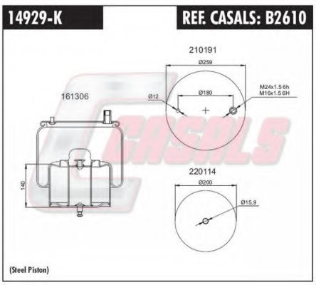 CASALS B2610 Boot, air suspension